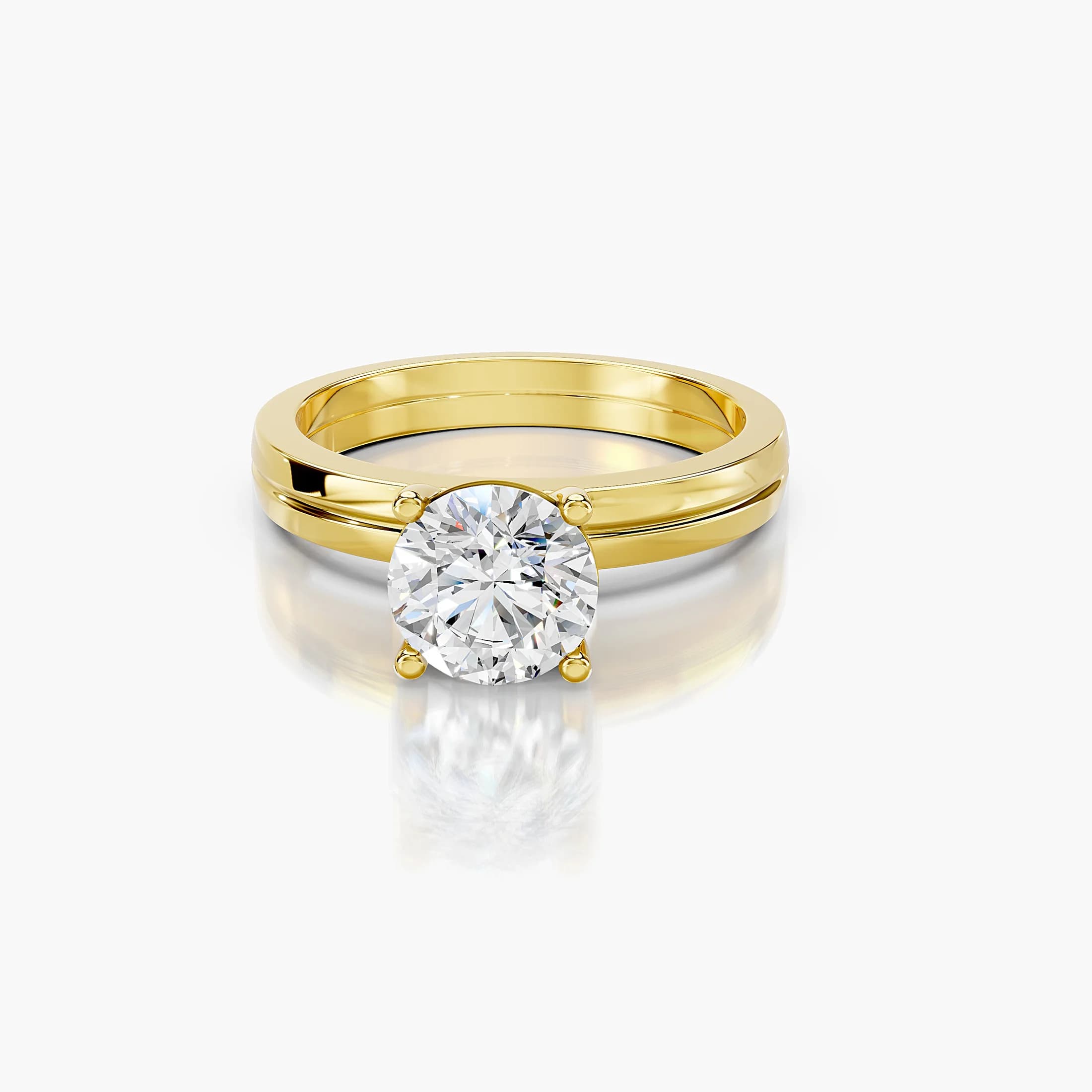 Round Split-Band Solitaire jewellery
