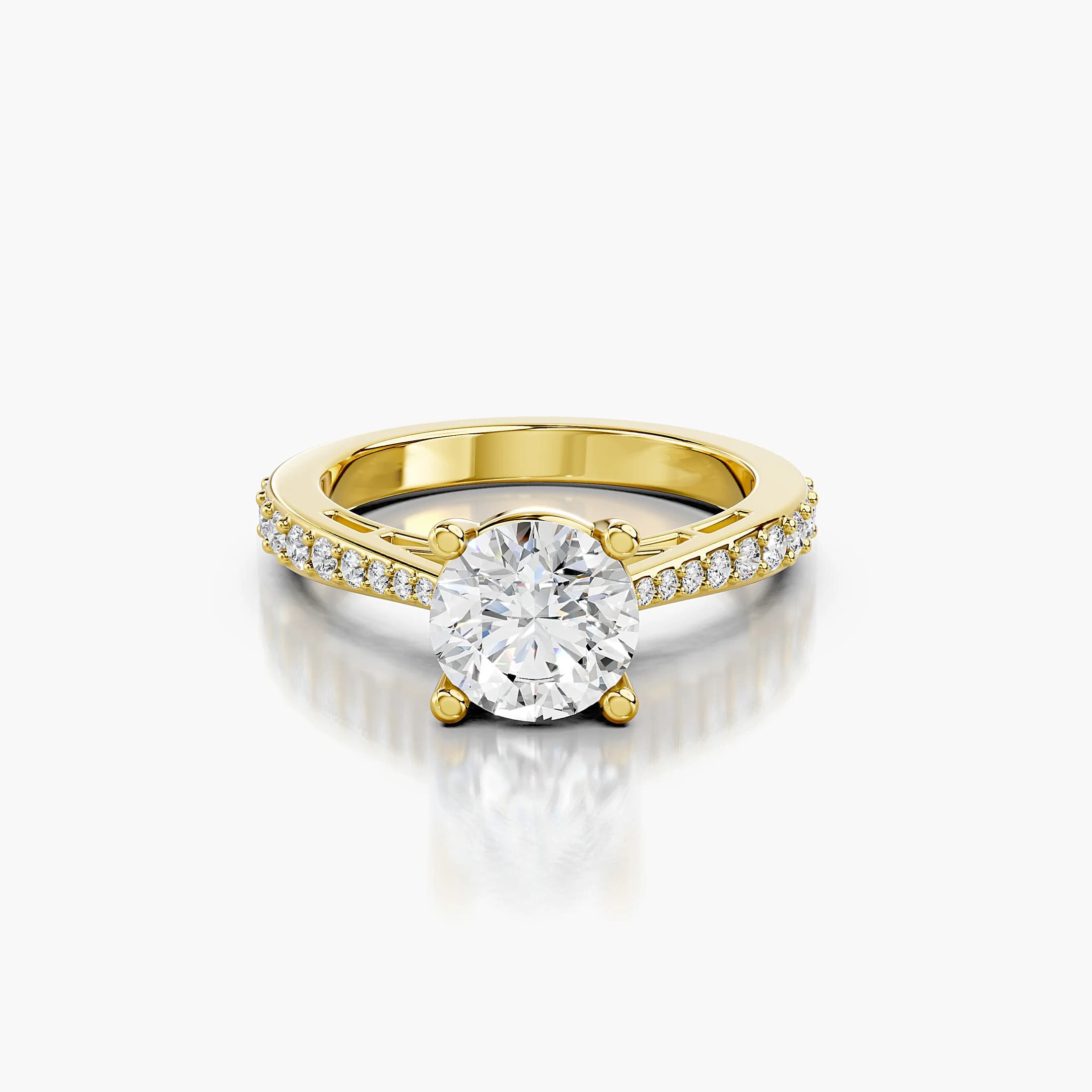 Aureline Round Side-Stone Engagement Ring jewellery